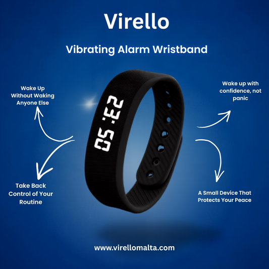 Vibrating Alarm Clock Wristband & Sport Pedometer